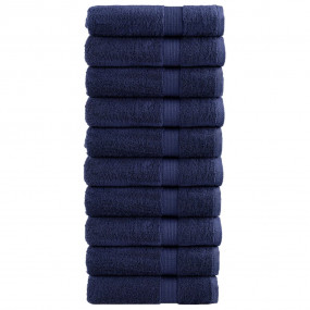 Shower Towel Set of 10 Navy Blue 100% Cotton 27.6 x 55....