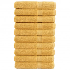 Sauna Towel Set of 10 Gold 100% ring-spun cotton 31.5 x...