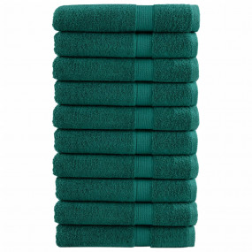 Towel Set of 10 Green 100% cotton Extra Large Towel