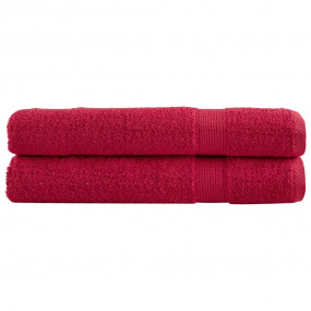 Sauna Towel Set of 2 Red 100% cotton Large Sauna Towel