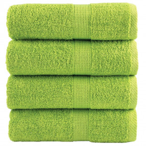 Soap Towel  Set of 4 Apple Green 100% Cotton Small Soap...