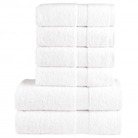 Towel Set White 100% Cotton Adult Towel Set Modern