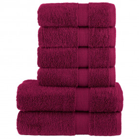 Towel Set Bordeaux 100% cotton Hand towel size: 19.7 x ...