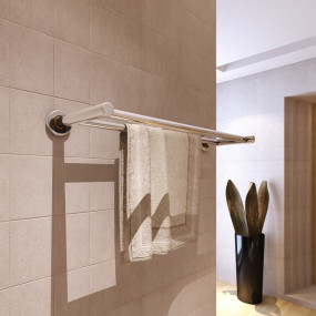 Towel Rack Silver Stainless steel Standard Sturdy Towel...
