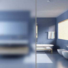 Window Film Milk Glass PVC 0.9 x 32.8 ft Durable