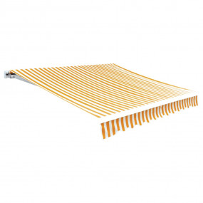 Awning Sunflower Yellow and White Polyester 19.7 x 9.8 ...