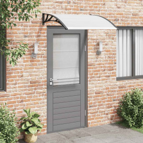 Door Canopy Black brackets and transparent sheets