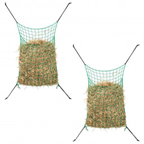 Hay Net Set of 2 Green Polypropylene Standard Hay Net S...