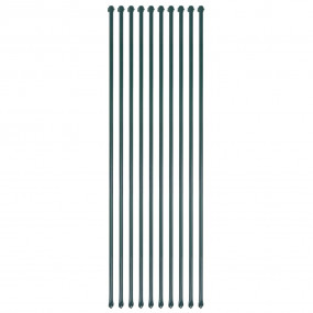 Garden Post Set of 10 Green Metal Medium Durable Garden...