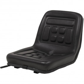 Universal Tractor Seat Black Steel frame, PVC upholster...