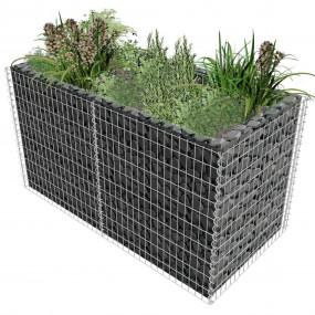 Garden Raised Bed Silver Galvanized Steel 70.9 x 35.4 x...
