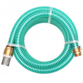 Suction Hose Green Plastic, Brass 49.2 feet Durable