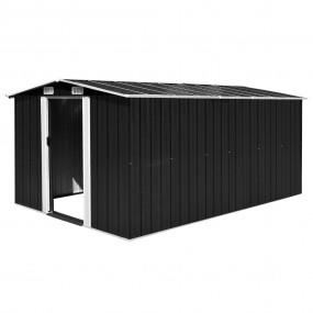 Garden Shed Anthracite Galvanized Steel Large Garden Sh...