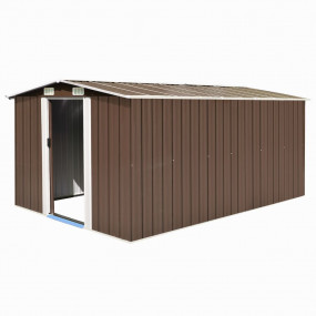 Garden Shed Brown Galvanized steel Large Durable Garden...
