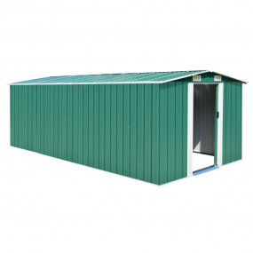 Garden Shed Green Galvanized Steel Large Garden Shed