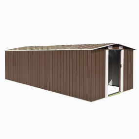 Garden Shed Brown Galvanized steel Large Garden Shed