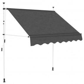 Window Awning Anthracite Polyester with PU coating and ...