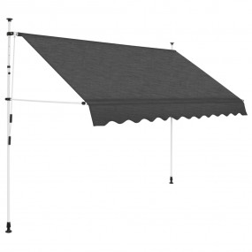 Window Awning Anthracite Polyester with PU coating, Ste...