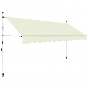 Retractable Awning Cream Polyester with PU coating and ...