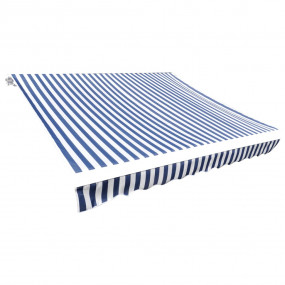 Awning Blue and White Polyester with PU coating 14.8 x ...