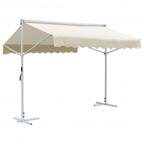 Awning Cream Polyester with PU coating 10 ft x 10 ft Fo...