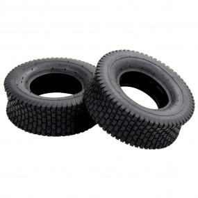 Tire Set of 2 Black Rubber 13x5.00-6 Heavy Weight Endur...