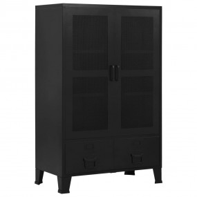 Office Cabinet Black Steel, Plastic Medium Filing Cabin...