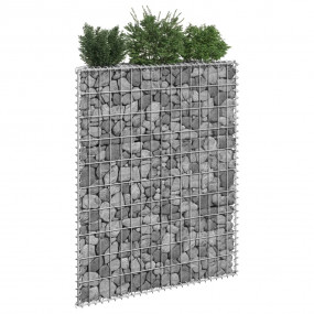 Gabion Raised Bed Silver Galvanized steel 31.5x7.9x39.4...