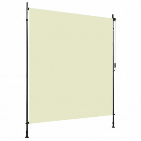 Roller Blind Cream Polyester 78.7 x 106.3 in Height-Adj...