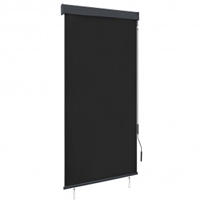 Outdoor Roller Blind Anthracite Polyester with PA coati...