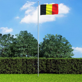 Belgium Flag Black, Yellow, Red 68D 100% polyester 35.4...