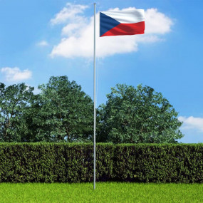 Czech Flag Red, Blue, White 68D 100% Polyester 35.4x59....
