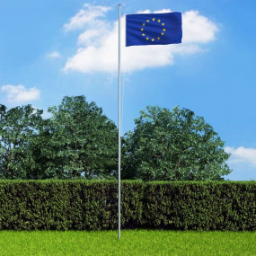 Europe Flag Blue with Yellow Stars 68D 100% Polyester 3...