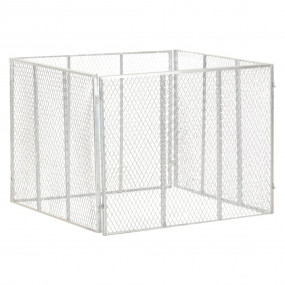 Garden Composter Silver Galvanized Iron Medium Garden C...