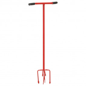 Garden Claw Red Steel, PE 38.2 in long Ergonomic Garden...