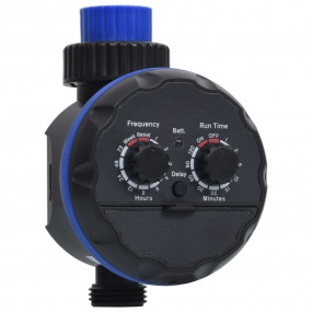 Water Timer Black and Blue ABS Compact Adjustable Armre...
