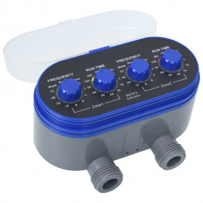 Water Timer Blue and gray ABS plastic Compact Height-Ad...