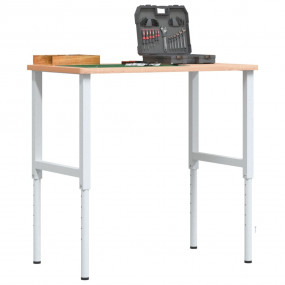 Metal Frame Set of 2 Grey Metal Adjustable Height