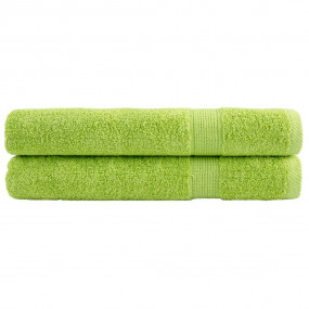 Sauna Towel Set of 2 Apple Green 100% Cotton 31.5 x 78....