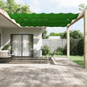 Vertical Awning Light Green Oxford Fabric (100% Polyest...