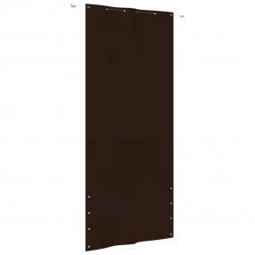 Balcony Screen Brown Oxford fabric (100% polyester) 47....