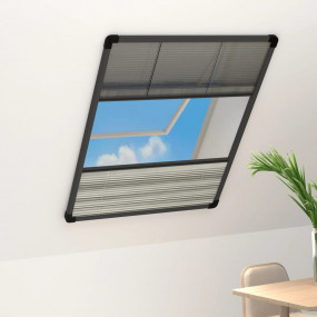 Window Screen Anthracite Frame Aluminum Frame 23.6 x 31...