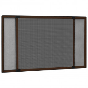 Insect Screen Brown frame, Black mesh Aluminum frame, f...
