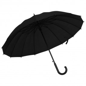 Umbrella Black 190T PG, Fiberglass, Metal Standard Port...