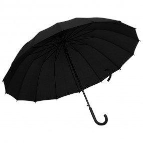 Umbrella Black 190T PG fabric, metal pole, fiberglass r...