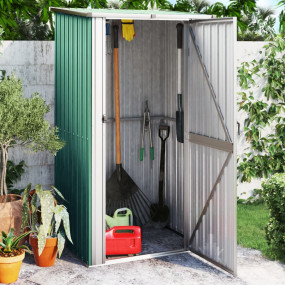 Garden Shed Green Galvanized steel, plastic 46.7x38.2x8...