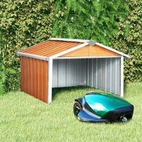Garden Shed Brown Galvanized Steel Medium Durable Garde...