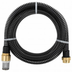 Suction Hose Black PVC, Brass 32.8 feet Durable Suction...
