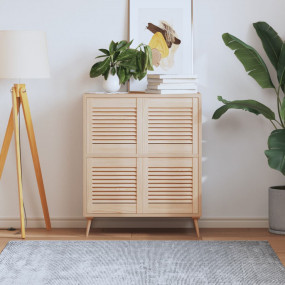 Cabinet Door Set of 4 Natural Wood Solid Pine Wood 15.6...