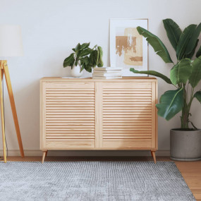 Cabinet Door Set of 2 Natural Pine Solid Pine Wood 27.2...